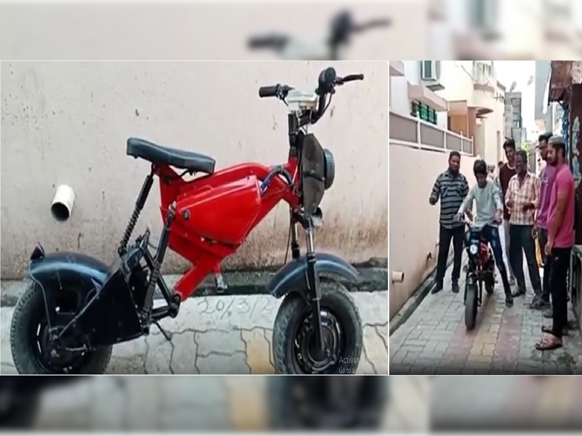 Bike jugaad in India : बाप असावा तर असा! असं पूर्ण केलं लेकाचं बाईक घेण्याचं स्वप्न title=