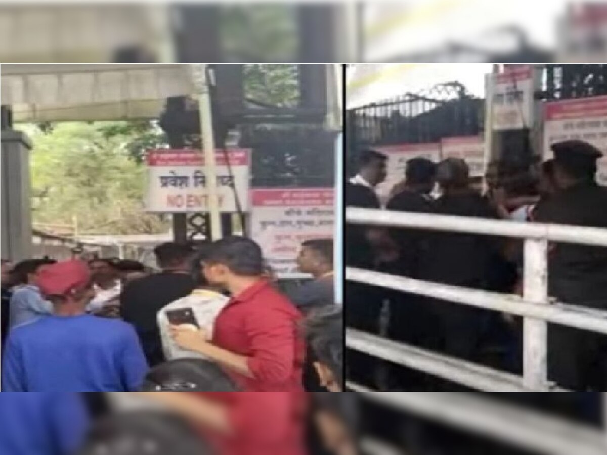 Video : पिशवी आत राहिली म्हणून मंदिरात जाण्याचा प्रयत्न केला अन्... शिर्डीत साईभक्तांना मारहाण title=