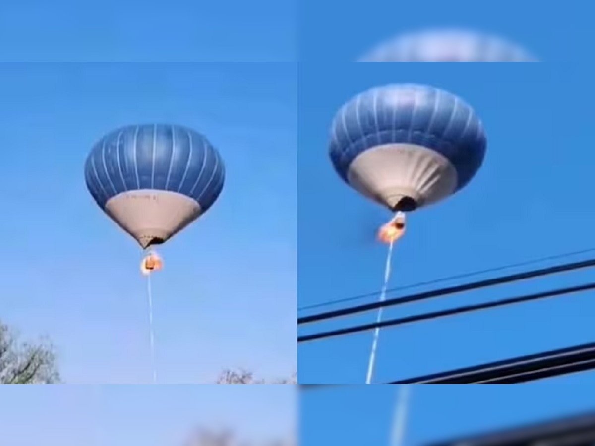 Hot Air Balloon हवेत असतानाच लागली आग, प्रवाशांनी 50 ते 100 फुटांवरुन मारल्या उड्या; VIDEO पाहून अंगावर काटा येईल title=