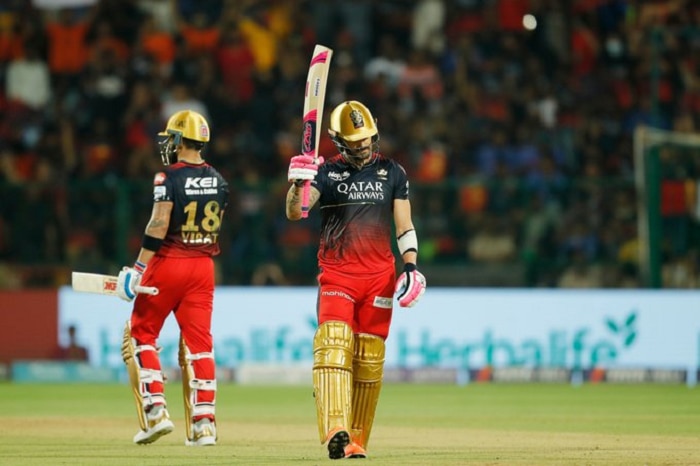 IPL 2023 photos how virat Kohli faf du Plessis plotted RCBs win over MI