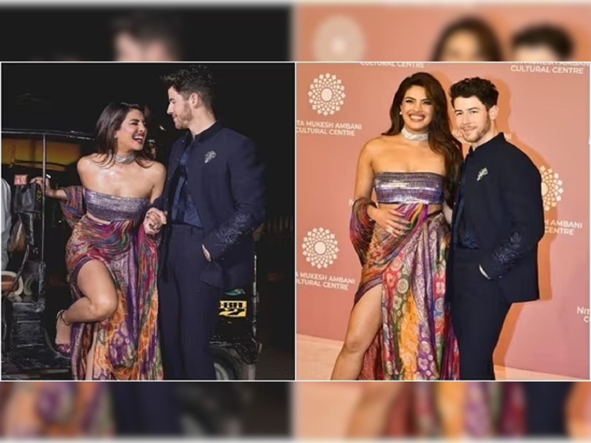 Photo : Priyanka Chopra ची बातच न्यारी, अंबानींच्या सोहळ्यासाठी नेसली 60 वर्षे जुनी बनारसी Saree   title=