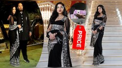 Radhika Merchant च्या ब्लॅक साडीची किंमत तुमच्या वार्षिक पगाराहूनही अधिक; किंमत पाहून बसेल धक्का