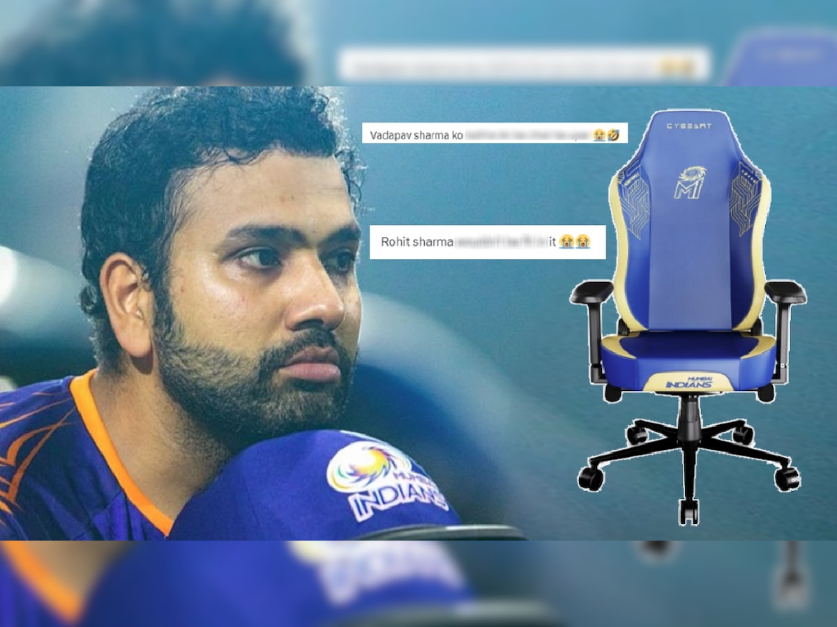 MI ने लॉन्च केली आपली कस्टमाइज खुर्ची! किंमत पाहून चाहत्यांनी Rohit Sharma ला केलं ट्रोल title=