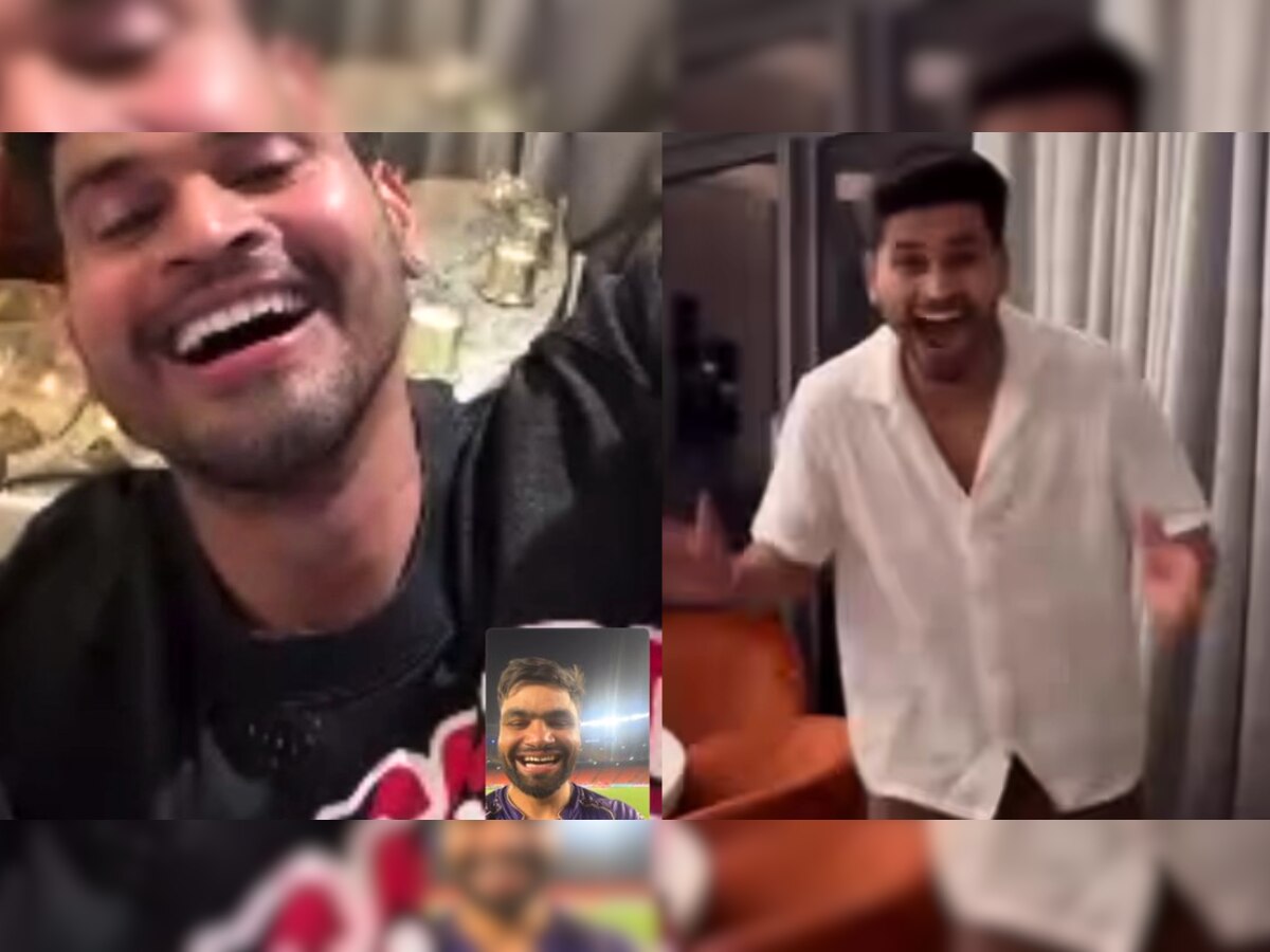 Rinku Singh: रिंकूचा पराक्रम पाहून Shreyas Iyer चा आनंद गगनात मावेना; थेट Video Call केला अन्... title=