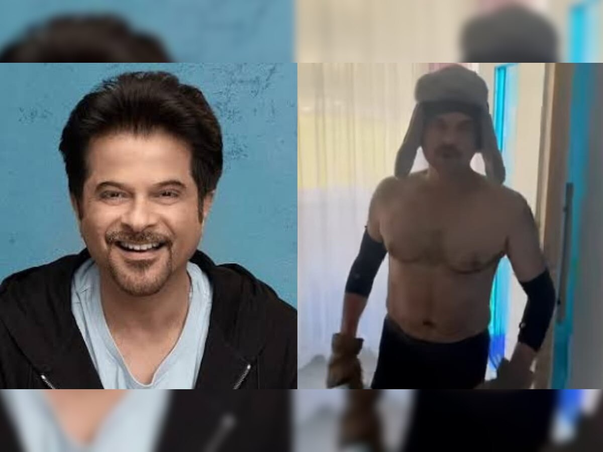 VIDEO : वयाच्या 66 वर्षी Anil Kapoor यांनी मायनस डिग्रीमध्ये केलं वर्कआऊट!  title=