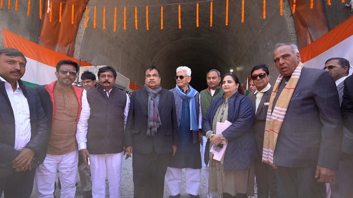 Nitin Gadkari shares photos of Asias Longest Highest Zojila Tunnel Jammu Kashmir