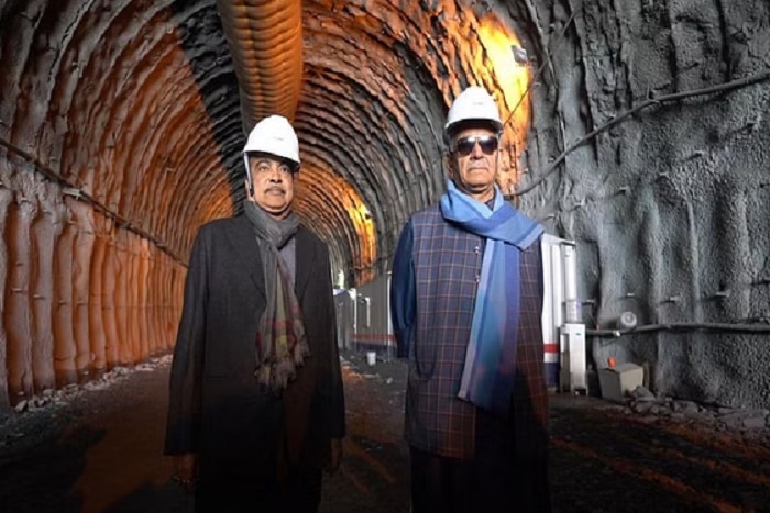 Nitin Gadkari shares photos of Asias Longest Highest Zojila Tunnel Jammu Kashmir