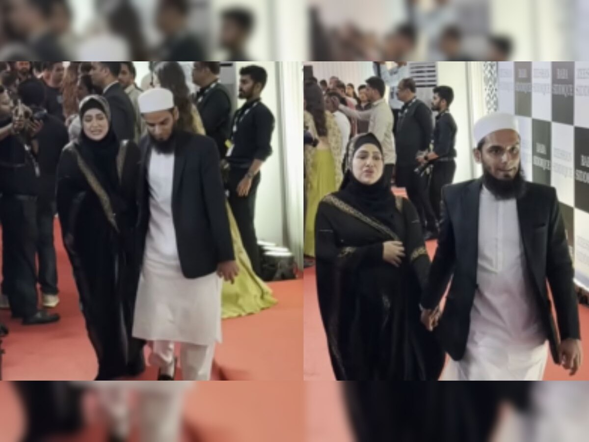 VIDEO : प्रेग्नंट Sana Khan ला पतीनं नेलं ओढत; नवऱ्यावर टीका होताच, अभिनेत्रीनं दिलं उत्तर... title=