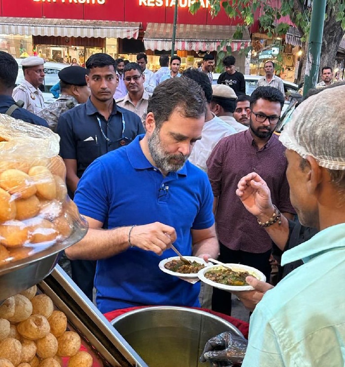 Rahul Gandhi in Bengali Market