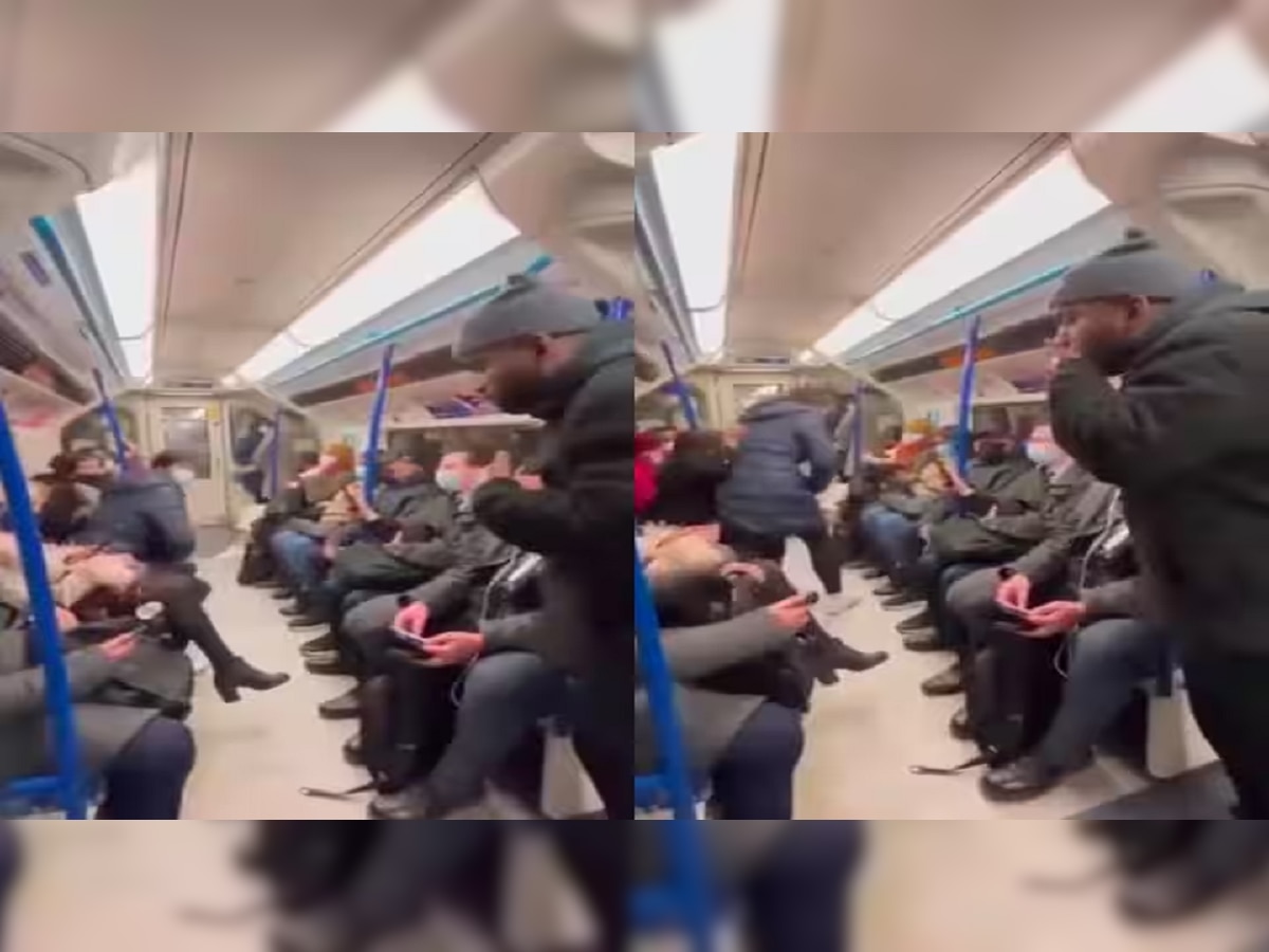 Viral Video : खचाखच भरलेल्या मेट्रोमध्ये सीट मिळवण्यासाठी 'त्या' तरुणीने लढवली शक्कल, व्हिडीओ पाहून व्हाल अवाक् title=
