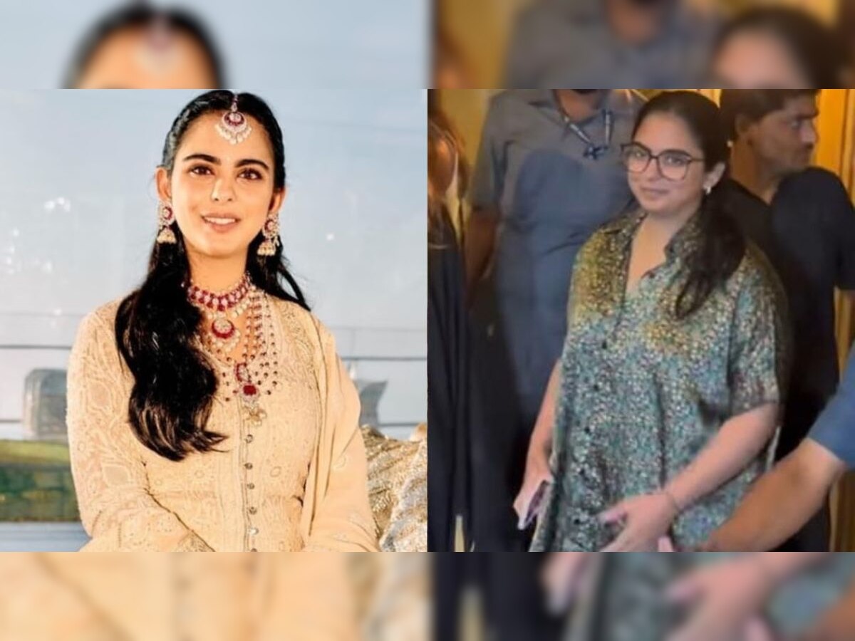 नाईट सूटवर 'इतक्या' हजारांची चप्पल! Isha Ambani च्या लूकनं वेधलं लक्ष title=