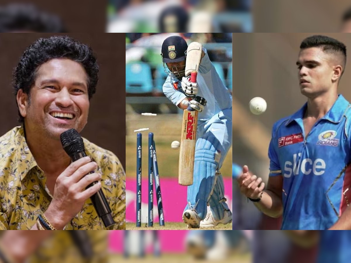 Sachin Tendulkar : 'या' मैदानावर अर्जुनने सचिनला केलं क्लिन बोल्ड; मास्टर ब्लास्टरने स्वतः केला खुलासा title=