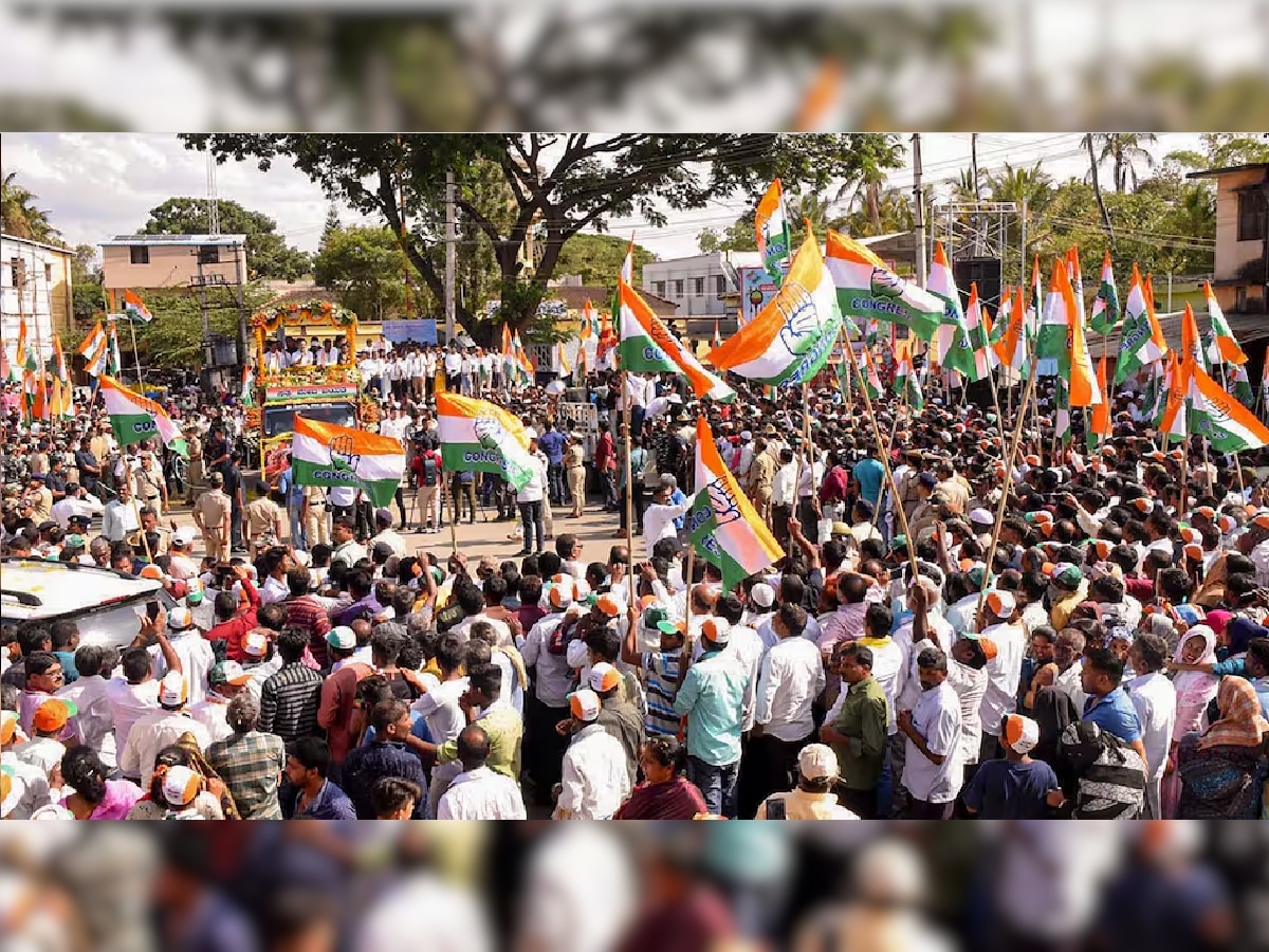 Karnataka Election 2023 : 'करप्शन रेट कार्ड'मुळे काँग्रेस अडचणीत, निवडणूक आयोगाने मागितलं उत्तर title=