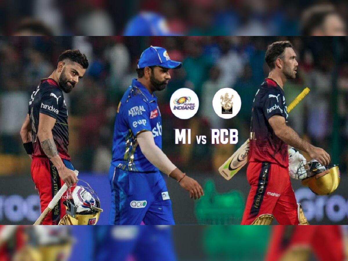 IPL 2023: दोघांसाठी Must Win सामना! पाहा MI vs RCB सामन्यांची आकडेवारी कोणाच्या बाजूने title=