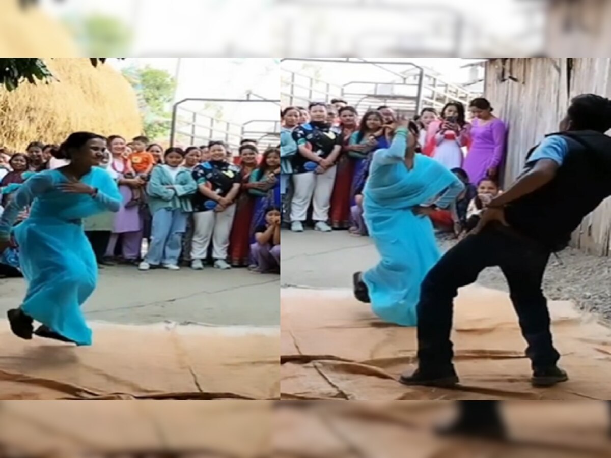 हा Dance Video पाहून नेटकरी म्हणाले, ''अरे, हे तर नेपाळचे Shahrukh-Kajol''  title=