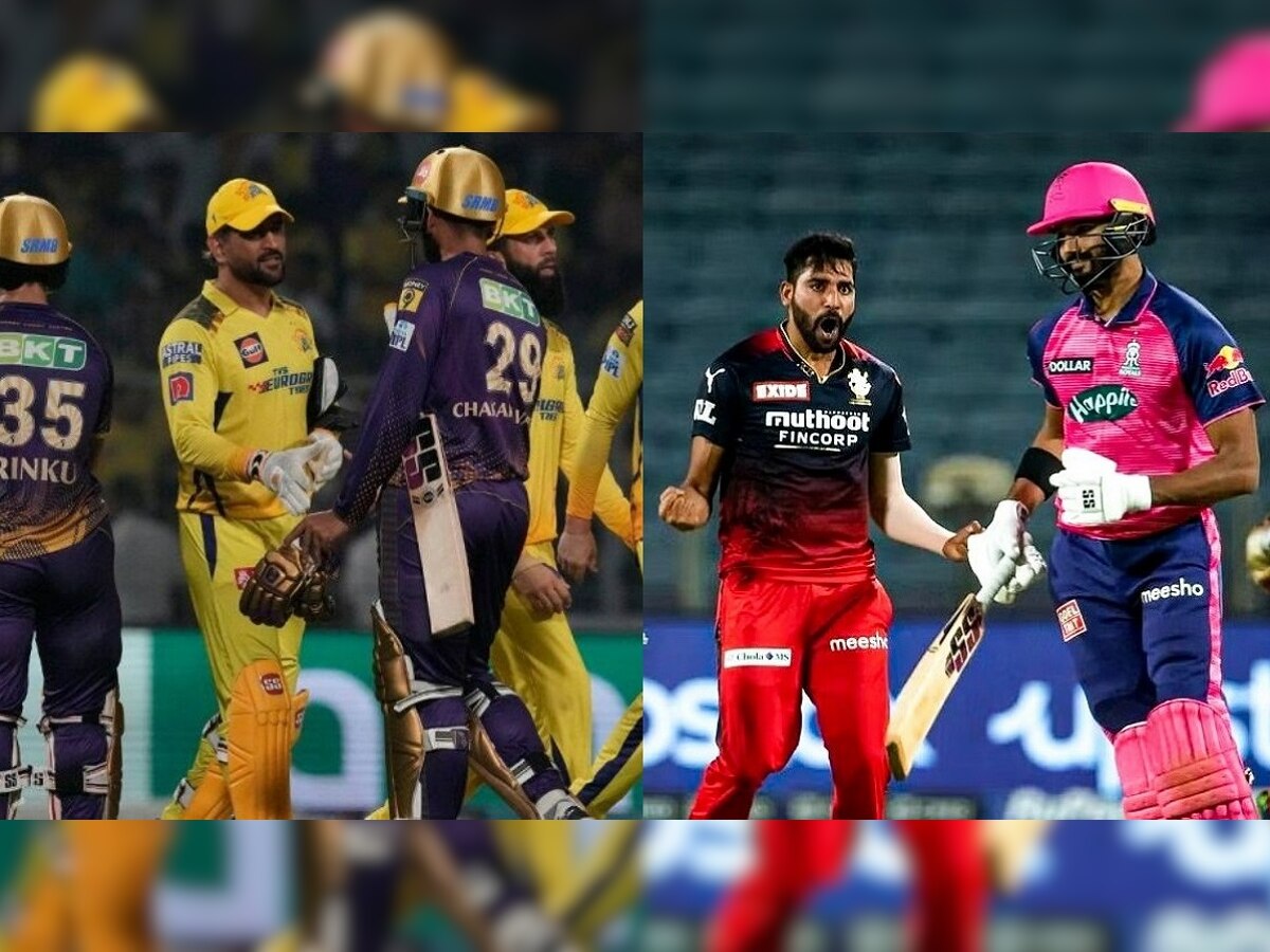 IPL 2023 मध्ये आज रणसंग्राम! दोन सामने ठरवणार Playoff चं गणित; CSK समोर KKR चं आव्हान तर राजस्थान RCB ला भिडणार title=