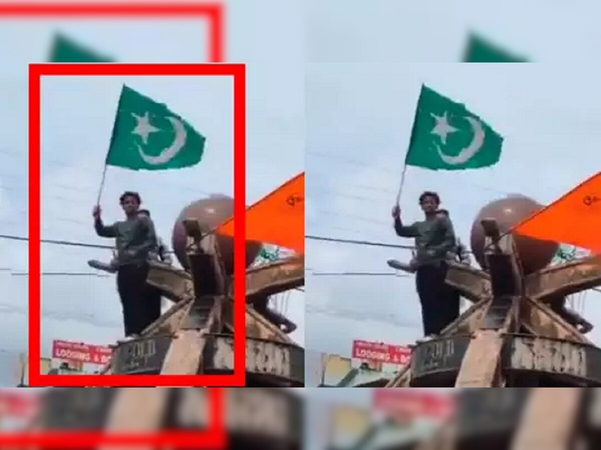 कर्नाटकात काँग्रेस जिंकताच फडकावण्यात आला पाकिस्तानचा झेंडा? Viral Video मागील नेमकं सत्य काय? title=