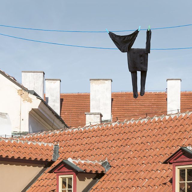 Art Using Clothes On Washing Line