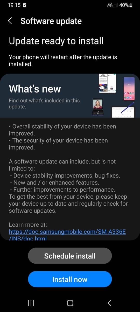 samsung update