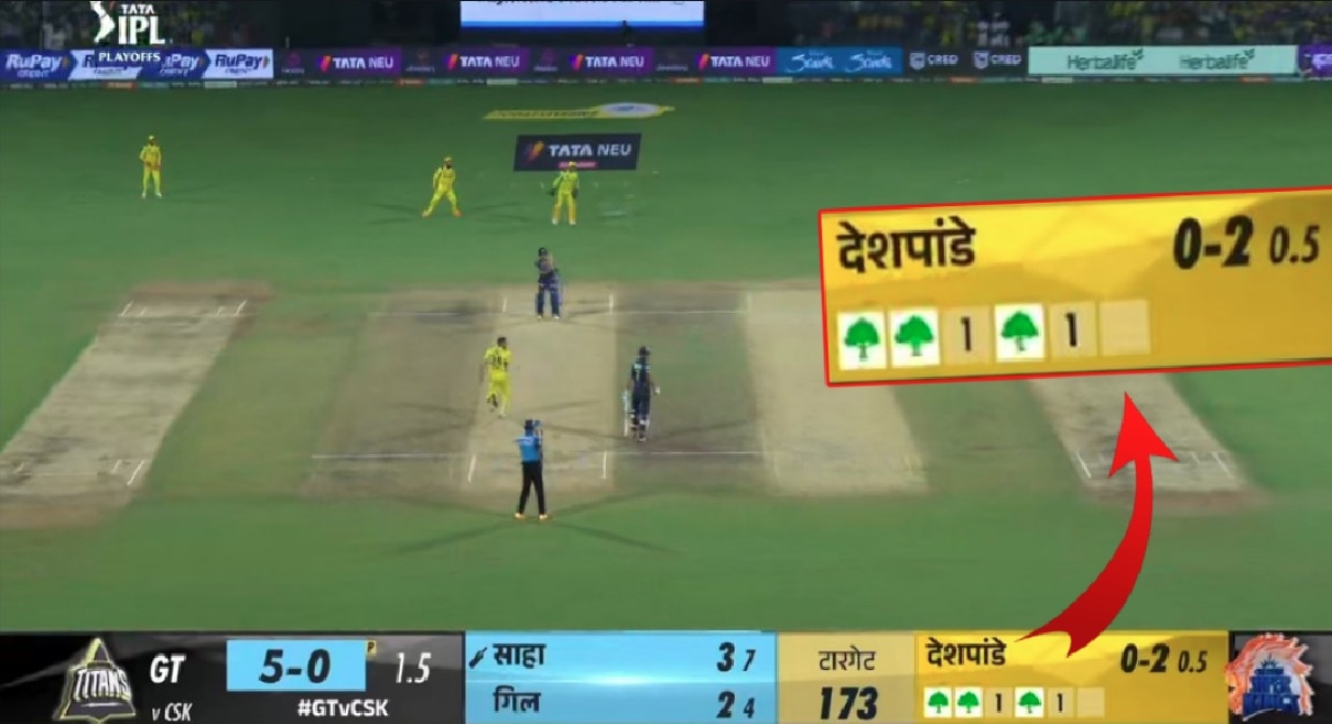Tree Emojis In GT vs CSK Match: ...म्हणून CSK विरुद्ध गुजरात सामन्यानंतर BCCI लावणार 41 हजार झाडं