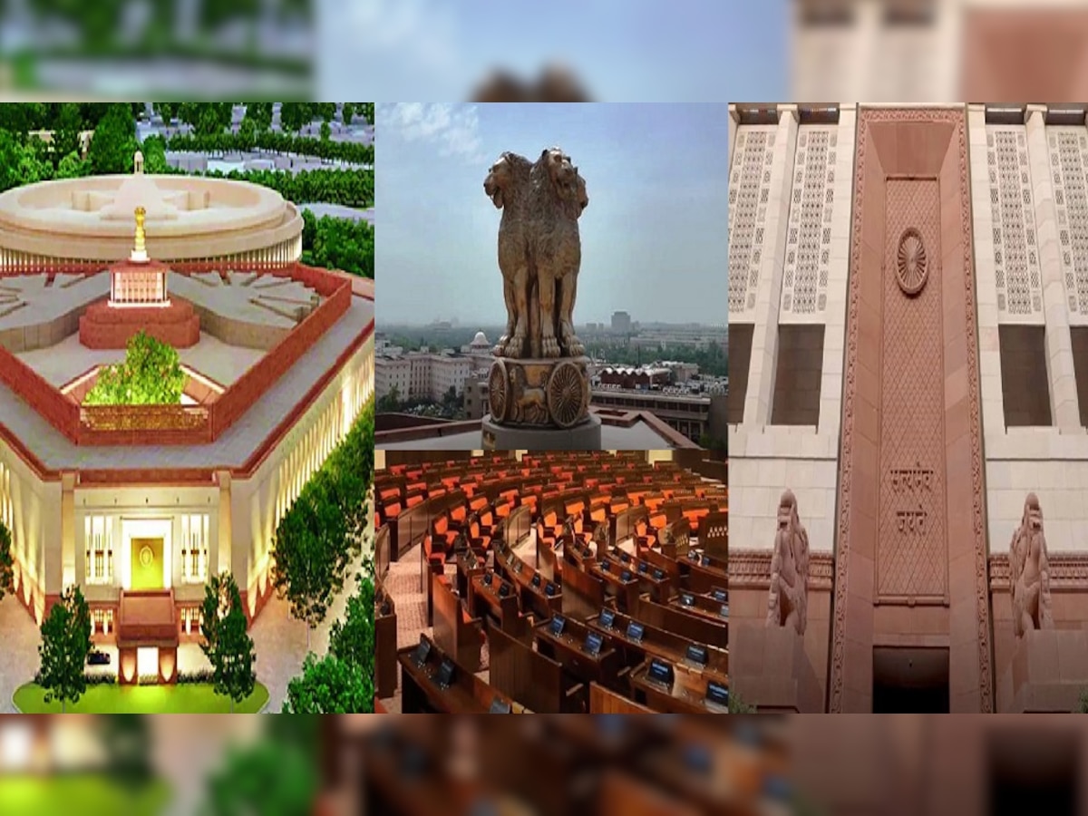 New Parliament Building Inauguration: देशाच्या नव्या संसद भवनाचे पारंपरिक पद्धतीने लोकार्पण title=