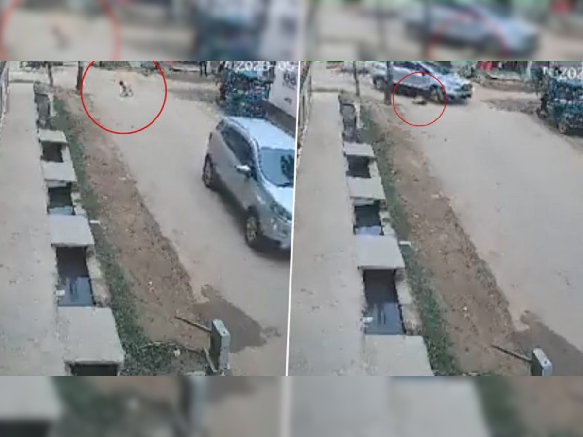 Viral Video: चिमुरडा रस्त्यावर खेळत असतानाच कार अंगावरुन गेली अन् पुढच्या क्षणी....; आश्चर्यकारक VIDEO व्हायरल title=