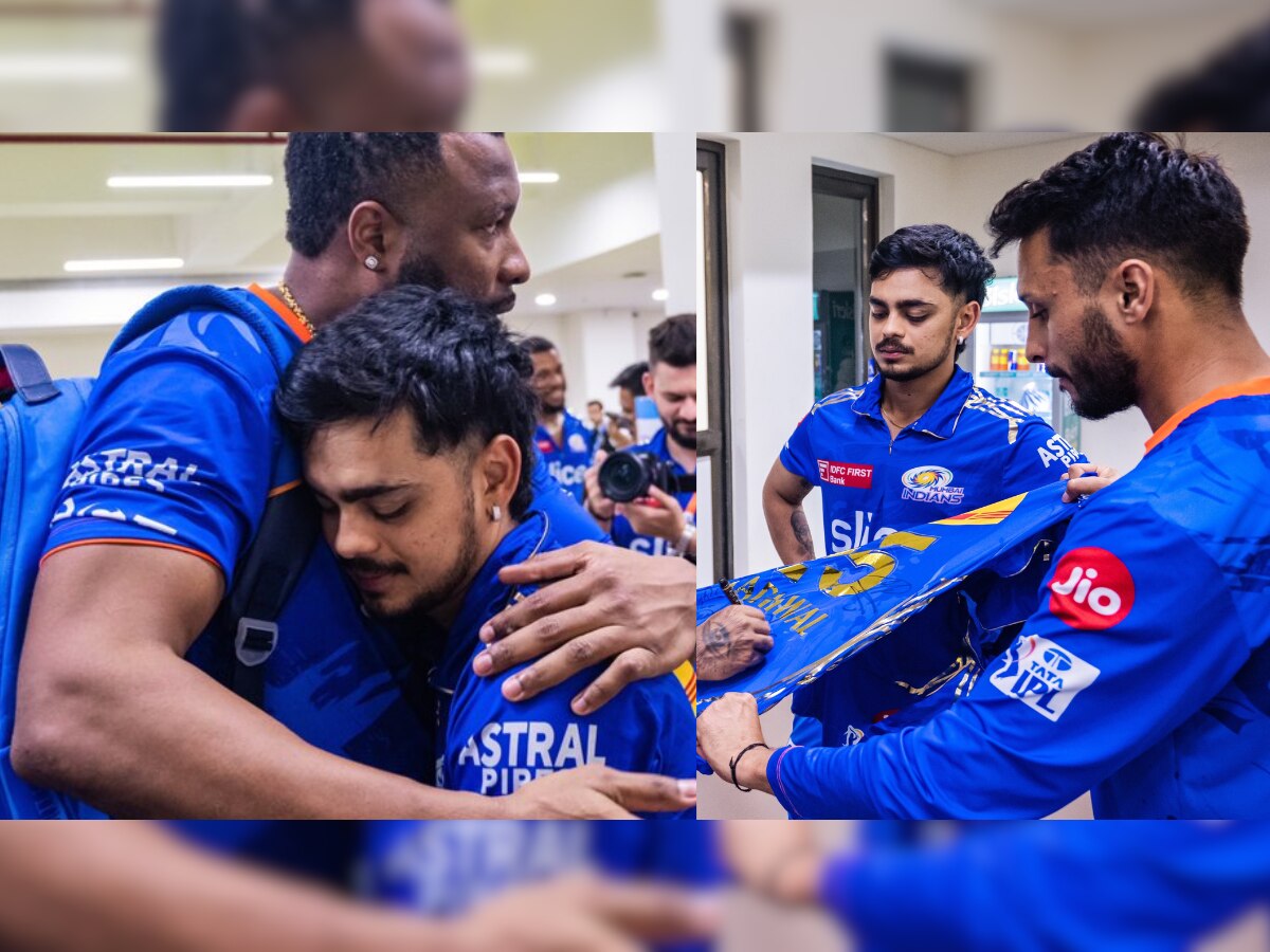 ना दु:ख लपवता येईना ना अश्रू; Dressing room सोडताना Mumbai Indians चे खेळाडू भावूक, पाहा Video title=