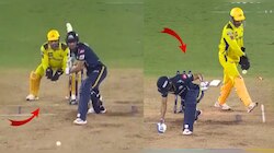 IPL 2023 Final: कॅप्टन थालाने लावला ट्रॅप अन् शुभमनचा झाला टप्प्यात कार्यक्रम; पाहा Video