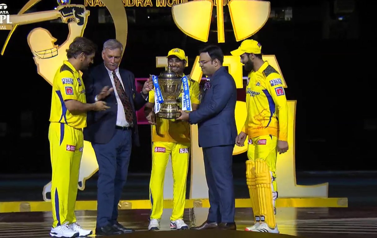 CSK Win IPL Final 2023 Celebration Photos