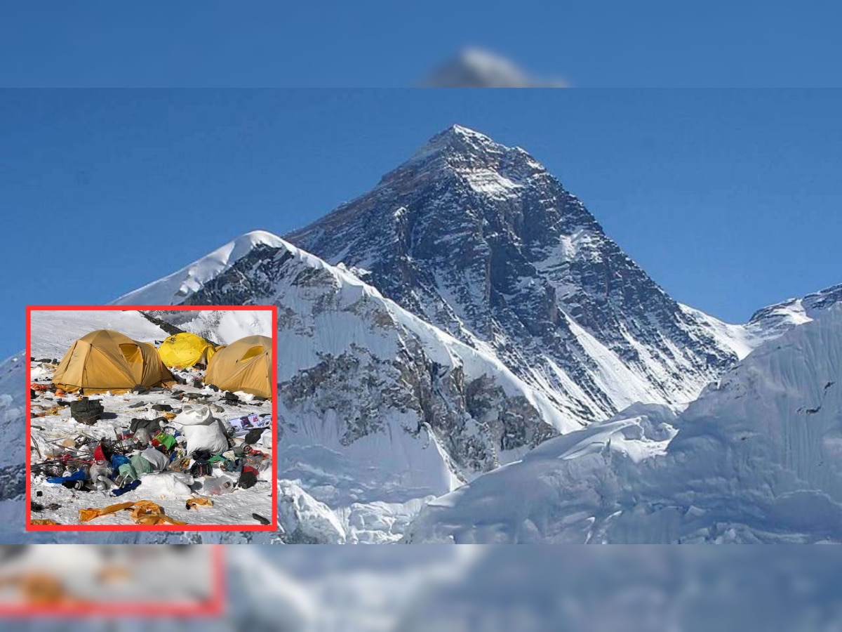 Mount Everest नव्हे, हा तर सर्वाधिक उंचीवरचा कचऱ्याचा डोंगर; पाहा शरमेनं मान खाली घालायला लावणारा Video  title=