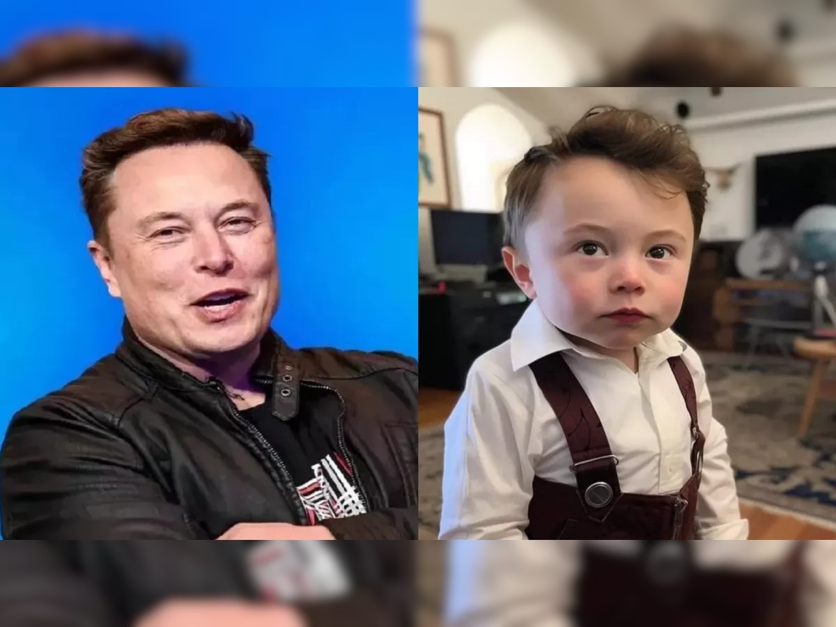 Elon Musk यांचा लहानपणीचा AI फोटो व्हायरल; भन्नाट प्रतिक्रिया, ट्विटरचे मालक म्हणतात... title=