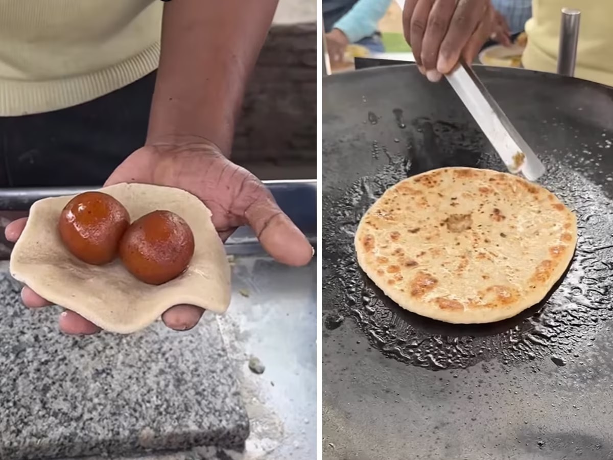 Gulab Jamun Paratha : खिचडी बनवण्यापेक्षा गुलाब जामुन पराठा बनवायची ...