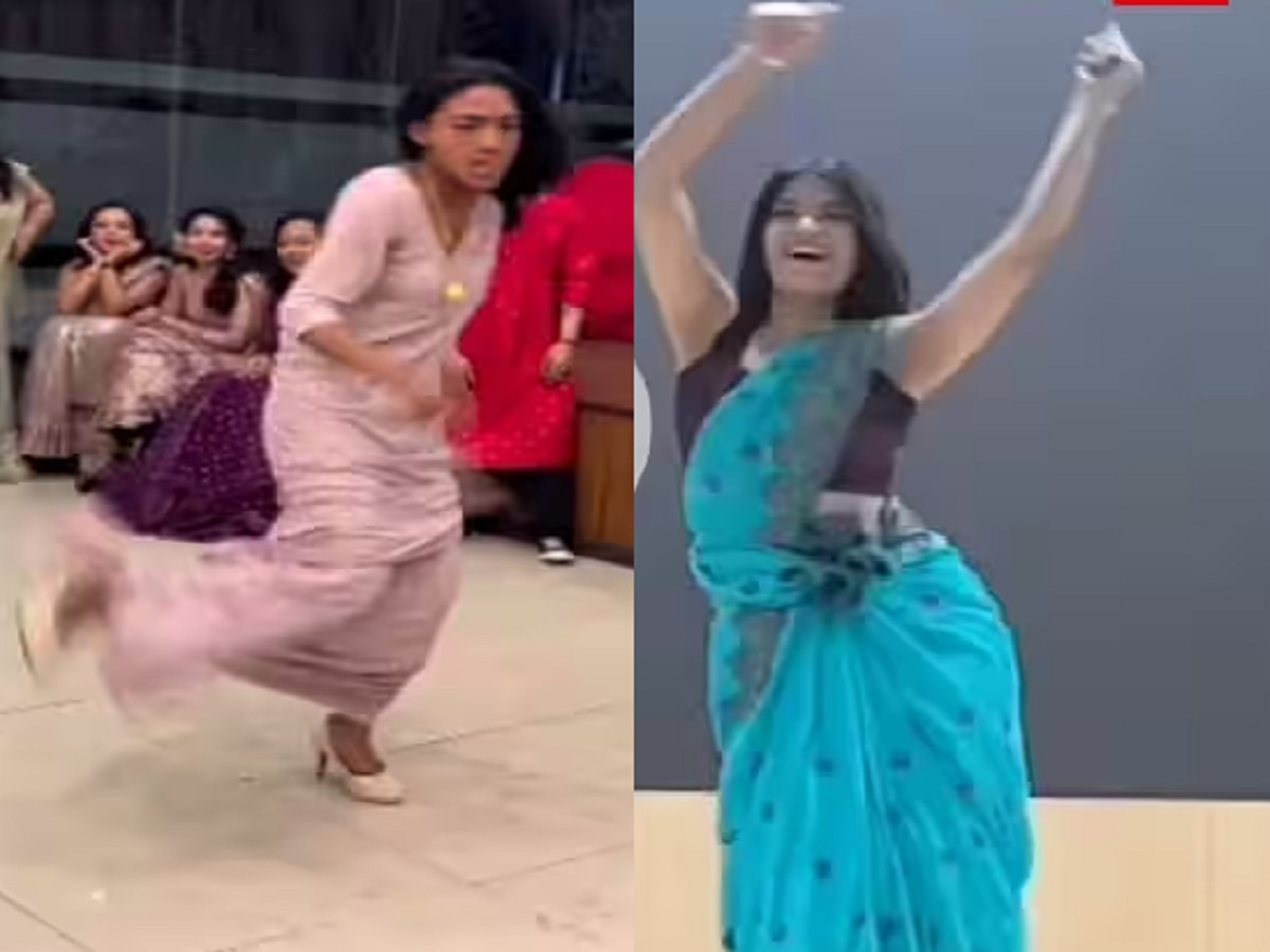 Dance Viral Video : साडी आणि हील्स घातली म्हणून काय झालं? 'या' तरुणींचा डान्स पाहून व्हाल अवाक् title=