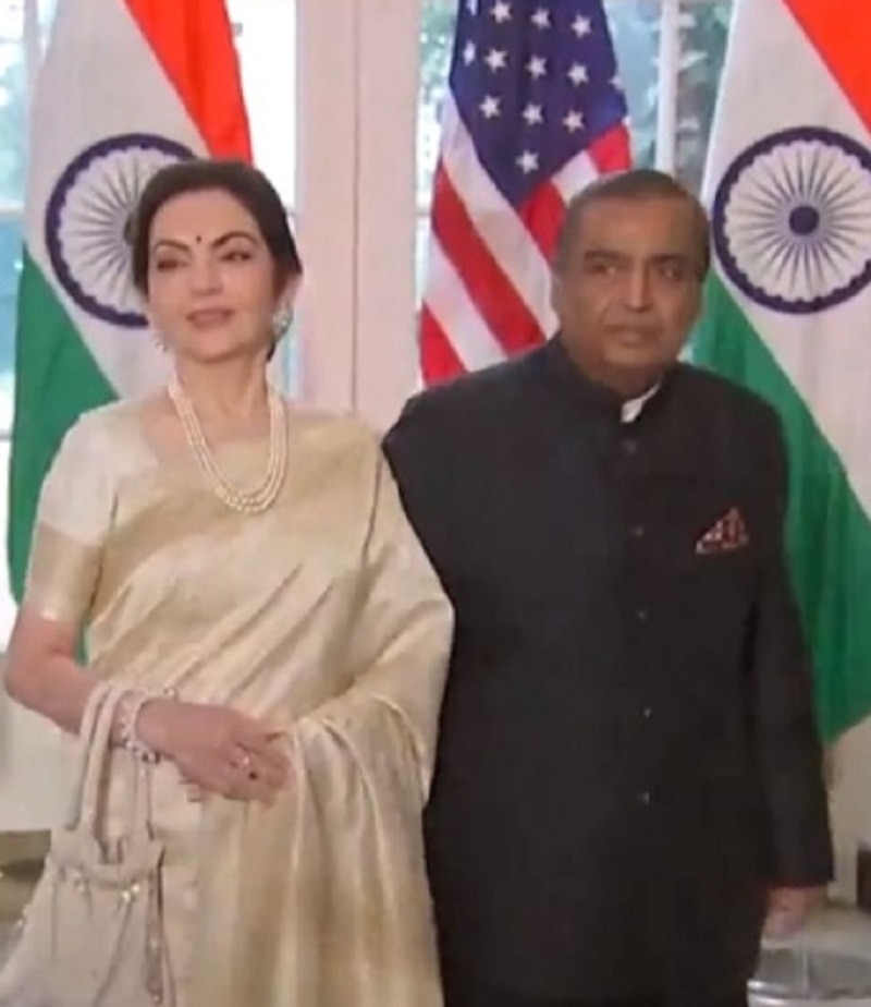 Nita Ambani Saree at White House