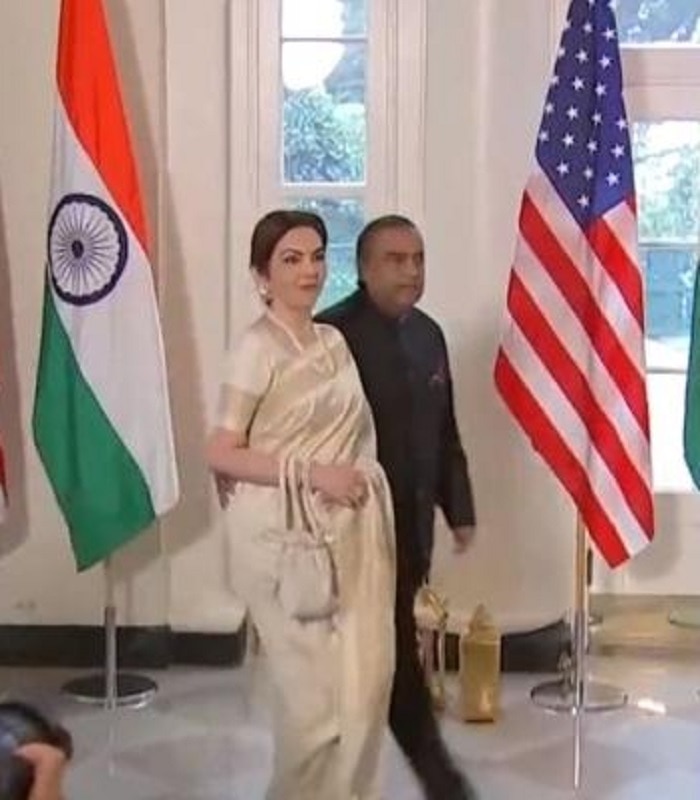 Nita Ambani Saree at White House