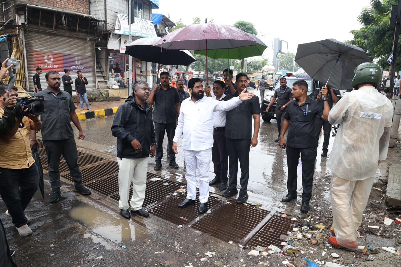 CM Eknath Shinde In Mumbai Monsoon