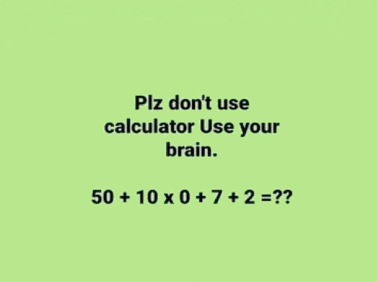 Calculator न वापरता 10 सेकंदात हे समीकरण तुम्हाला सोडवता येईल का? गणितानं अनेकजण गोंधळले title=