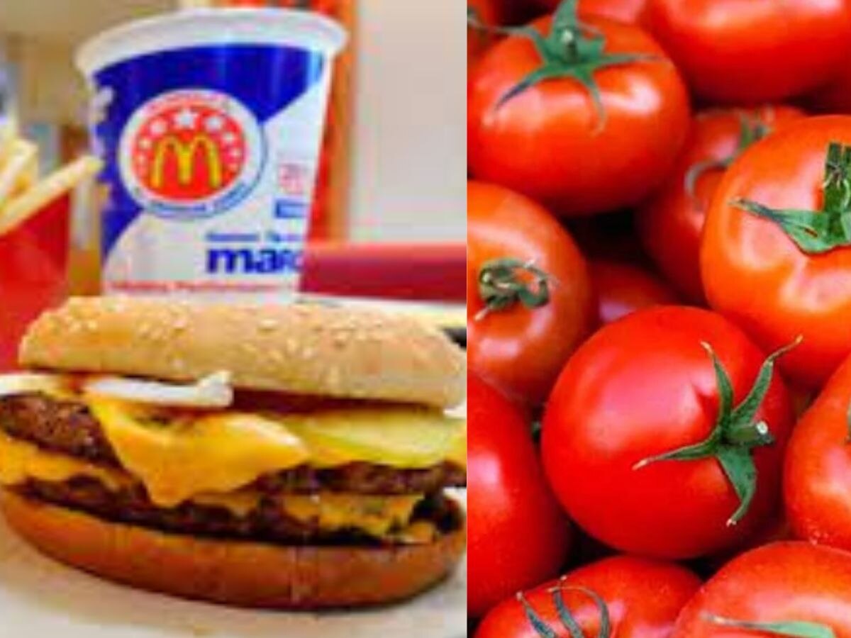 Tomato Price Hike: मॅकडोनाल्डच्या बर्गरमधून टोमॅटो गायब, कंपनीनं सांगितलं कारण title=