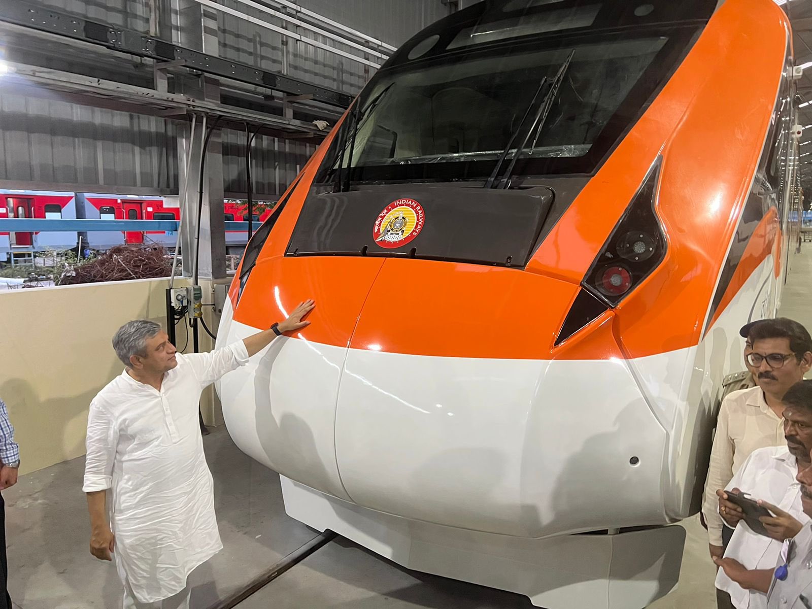 Saffron Colour Vande Bharat Express