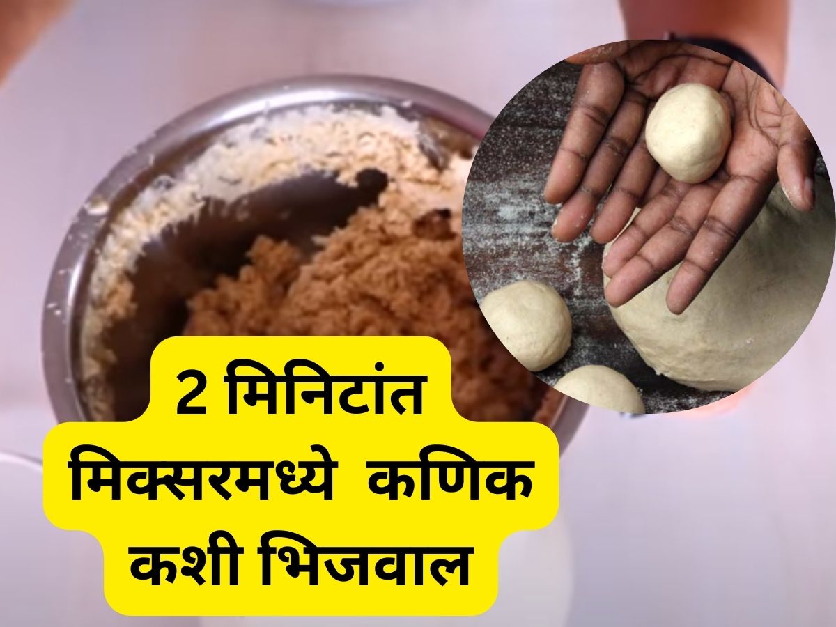 Kitchen Hacks मिक्सरमध्ये 2 मिनिटांत भिजवा कणिक, चपात्या होतील सॉफ्ट