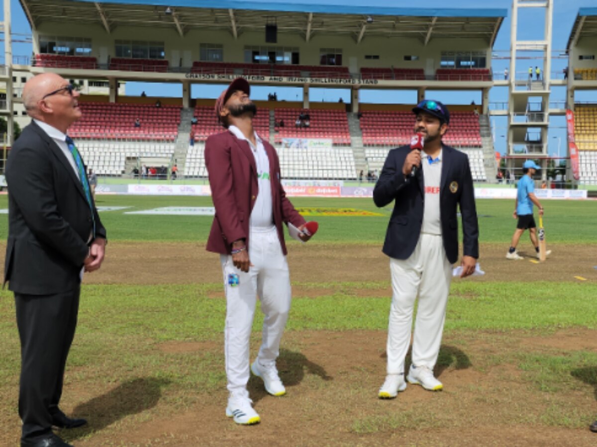 West Indies won the toss Choose bat first in IND vs WI 1st Test know ...