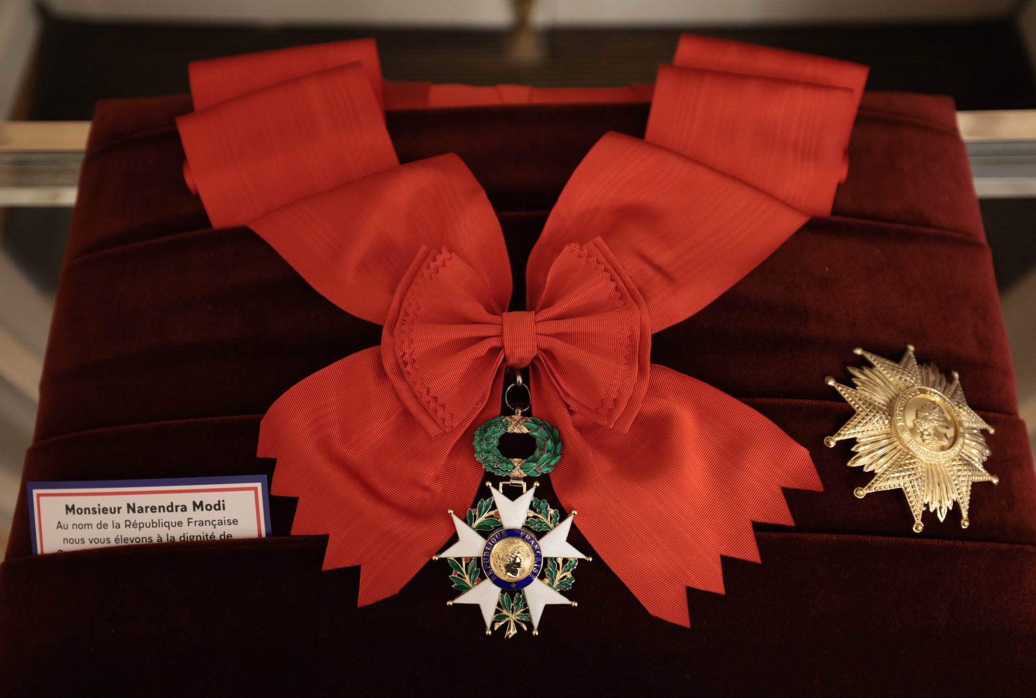 Grand Cross of the Legion of Honour To PM Modi