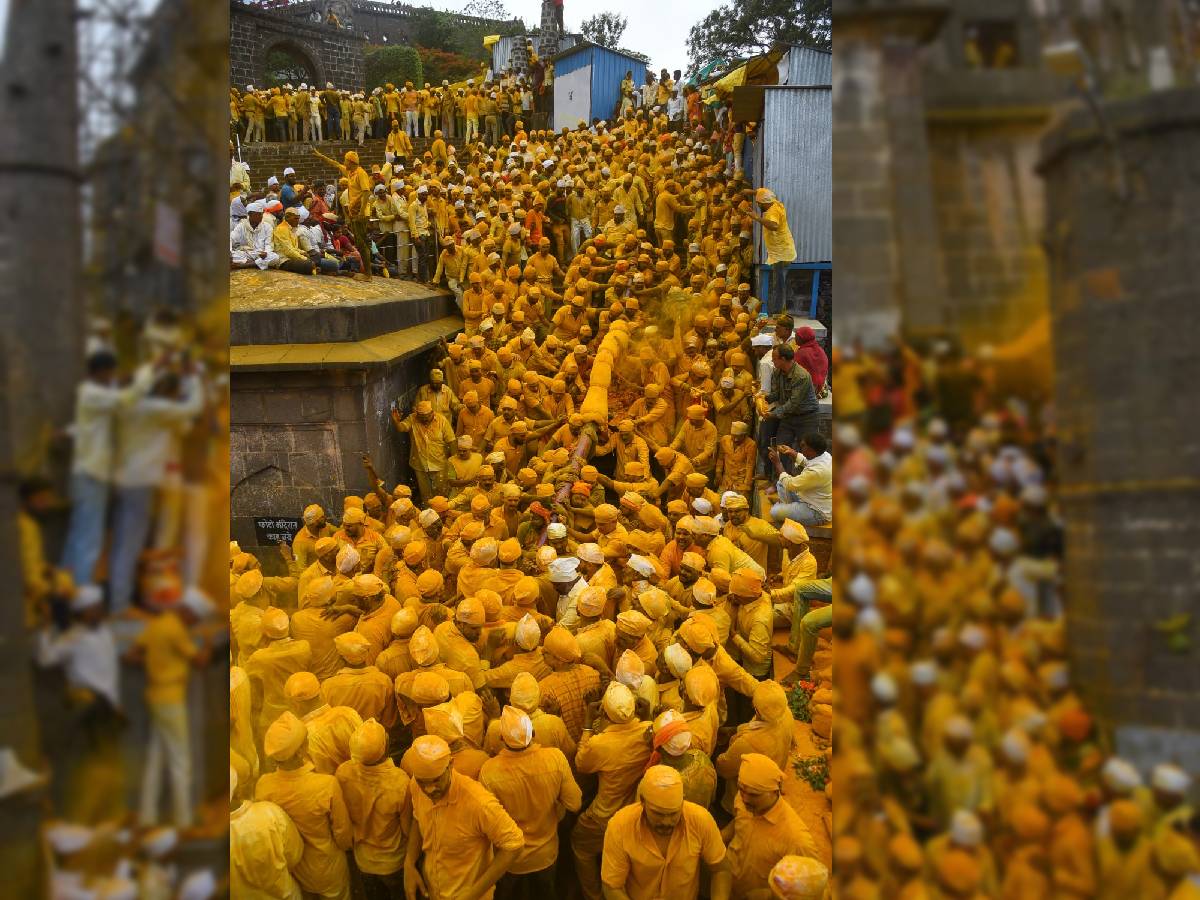 Jejuri Khandoba Temple Somvati Amavasya 2023 photos 