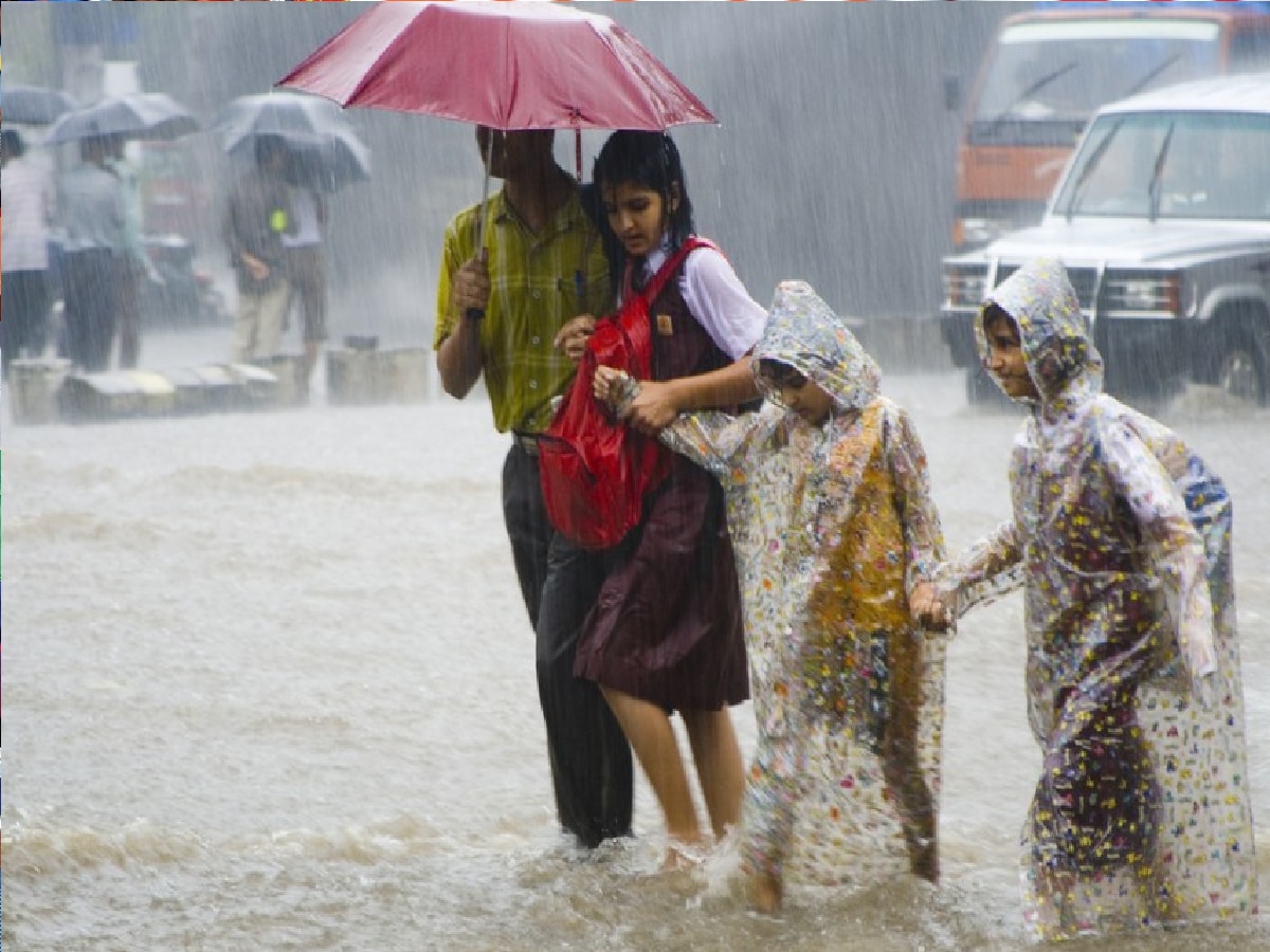 Monsoon : मुंबई, ठाणे, रायगड जिल्ह्यातल्या शाळांना सुट्टी, मुसळधार पावसामुळे मुख्यमंत्र्यांची घोषणा  title=