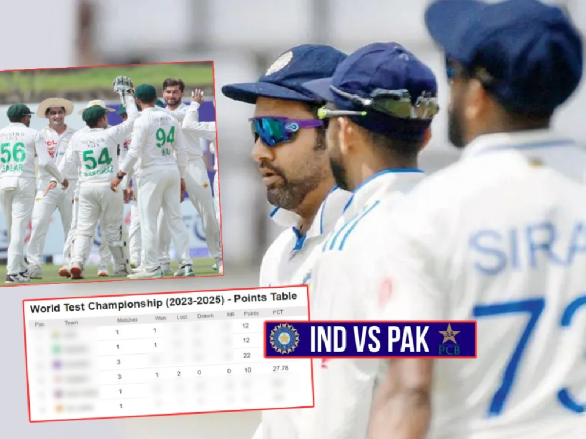 World Test Championship च्या Points Table मध्ये Ind vs Pak! पाकिस्तानच्या विजयानंतर उलथापलथ title=