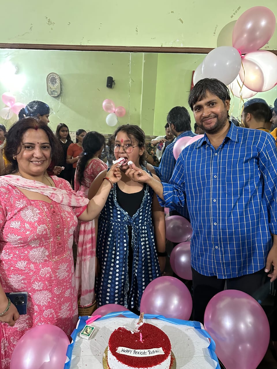 Father Celebrates Daughter First Period