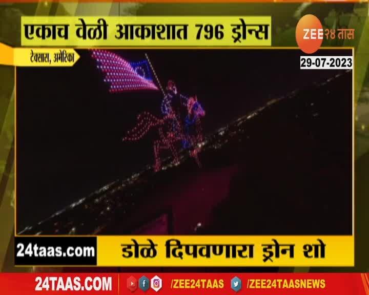 जगातला सर्वात मोठा ड्रोन शो, एकाच वेळी एक दोन नव्हे तर तब्बल 796 ...