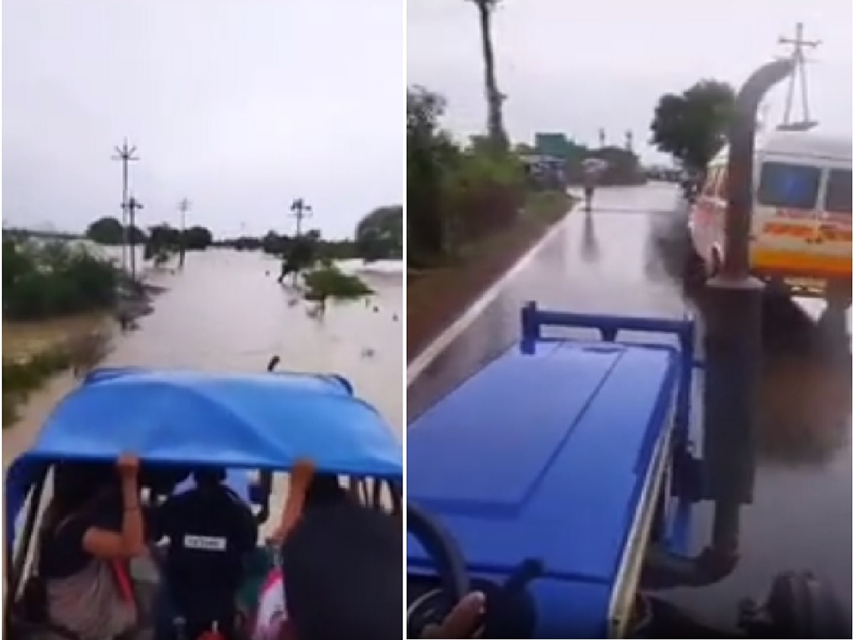 याला म्हणतात खरं धाडस! भर पुरातून रुग्णांना ट्रॅक्टरने रुग्णालयात आणले; चंद्रपुरच्या मेडिकल ऑफिसरचे कौतुकास्पद कृत्य