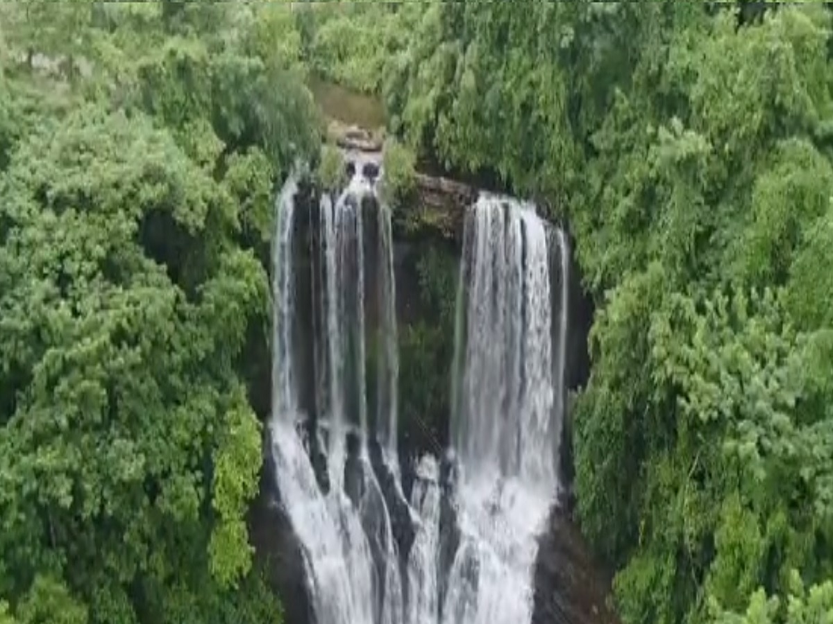 famous Savatkada waterfall in Konkan is a must see during monsoons Just 5 km from Mumbai Goa Highway