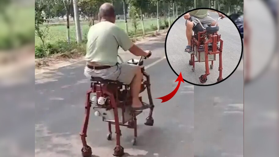 Amazing Viral Video : इंजिनियरने डोकं लावून बनवलं सहा पायांचं गाढव; भर ...